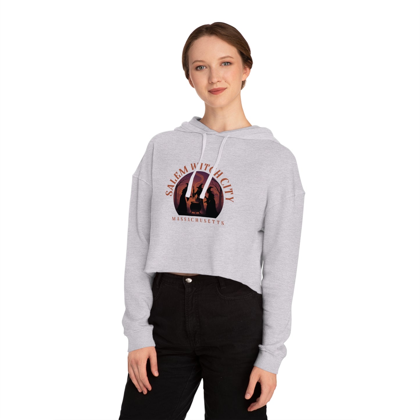 Salem Witch City Cropped Hoodie