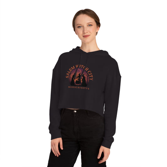 Salem Witch City Cropped Hoodie