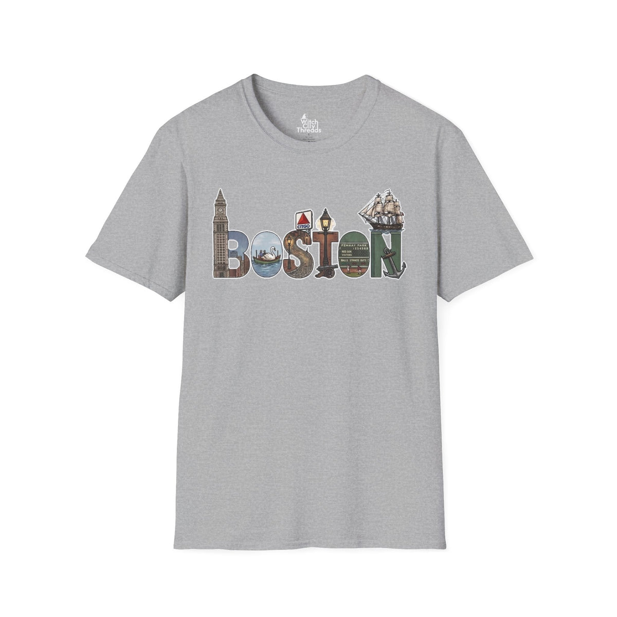 Boston Landmarks Vintage Tee