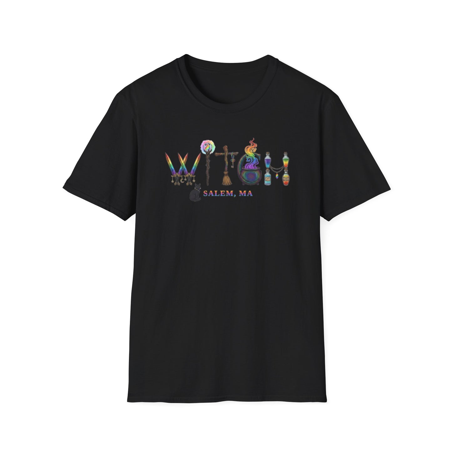 Salem Rainbow Witchy Tee