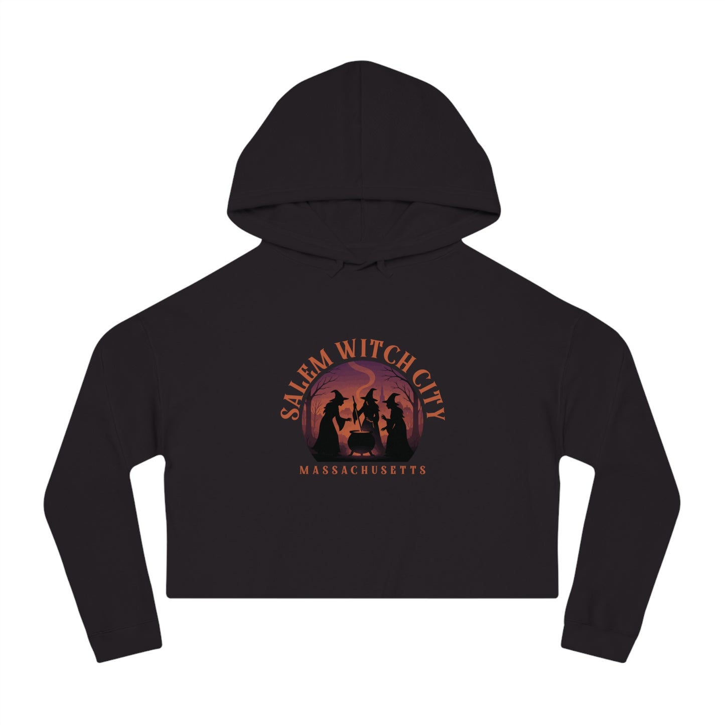 Salem Witch City Cropped Hoodie