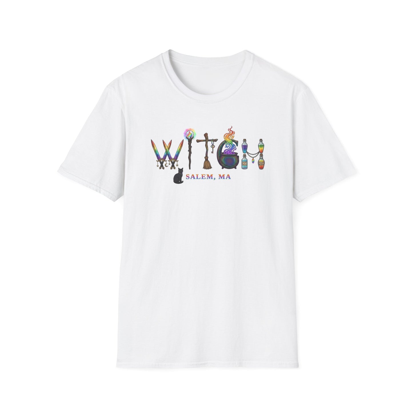 Salem Rainbow Witchy Tee