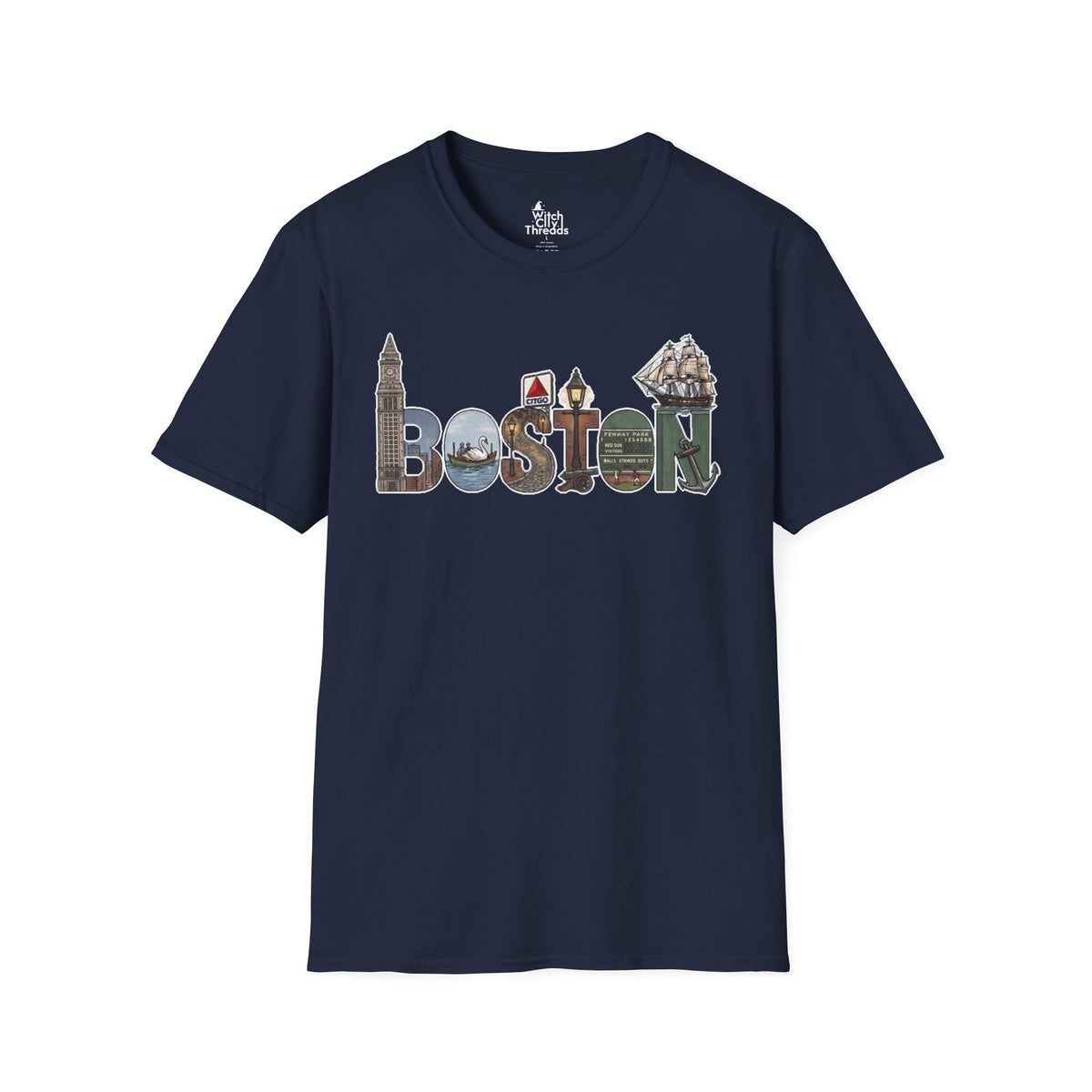 Boston Landmarks Vintage Tee