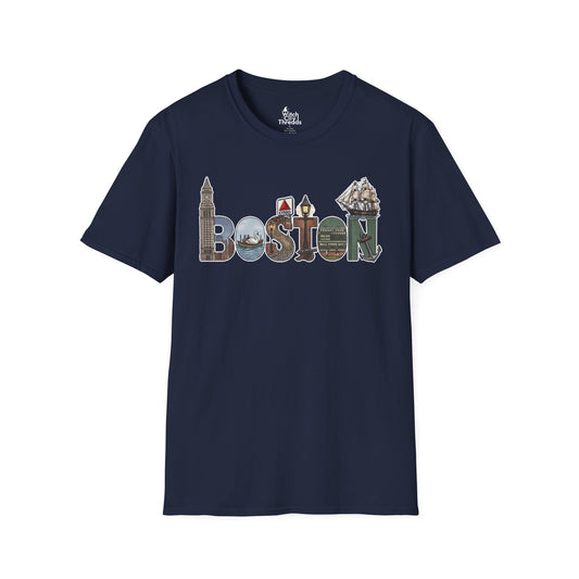 Boston Landmarks Vintage Tee