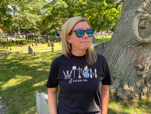 Salem Rainbow Witchy Tee